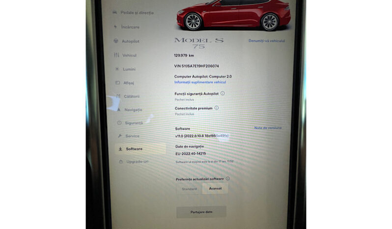 Tesla Model S 75 cu Ap2.0 full